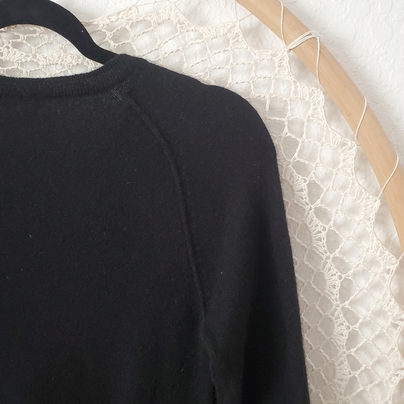 Autumn Cashmere 100% Pure Cashmere Swing Dress Minimalist Black Size S - Picture 6 of 9